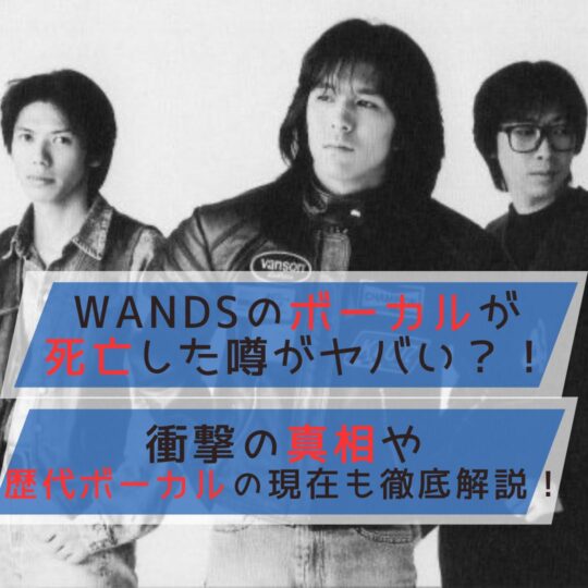 WANDSのボーカルが死亡した噂がヤバい？！